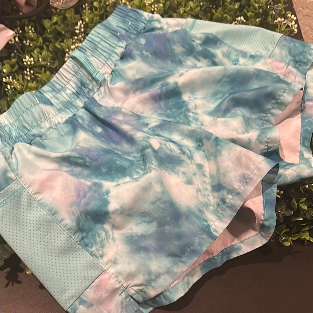 Xersion Blue and White Swim Trunks Comfortable Fit